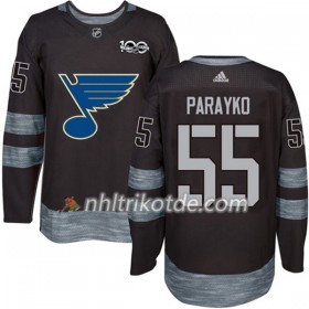 St. Louis Blues Trikot Colton Parayko 55 1917-2017 100th Anniversary Adidas Schwarz Authentic - Herren